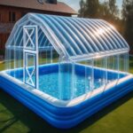 Portable Clear Inflatable Greenhouse Water Pool Tent - Image 2